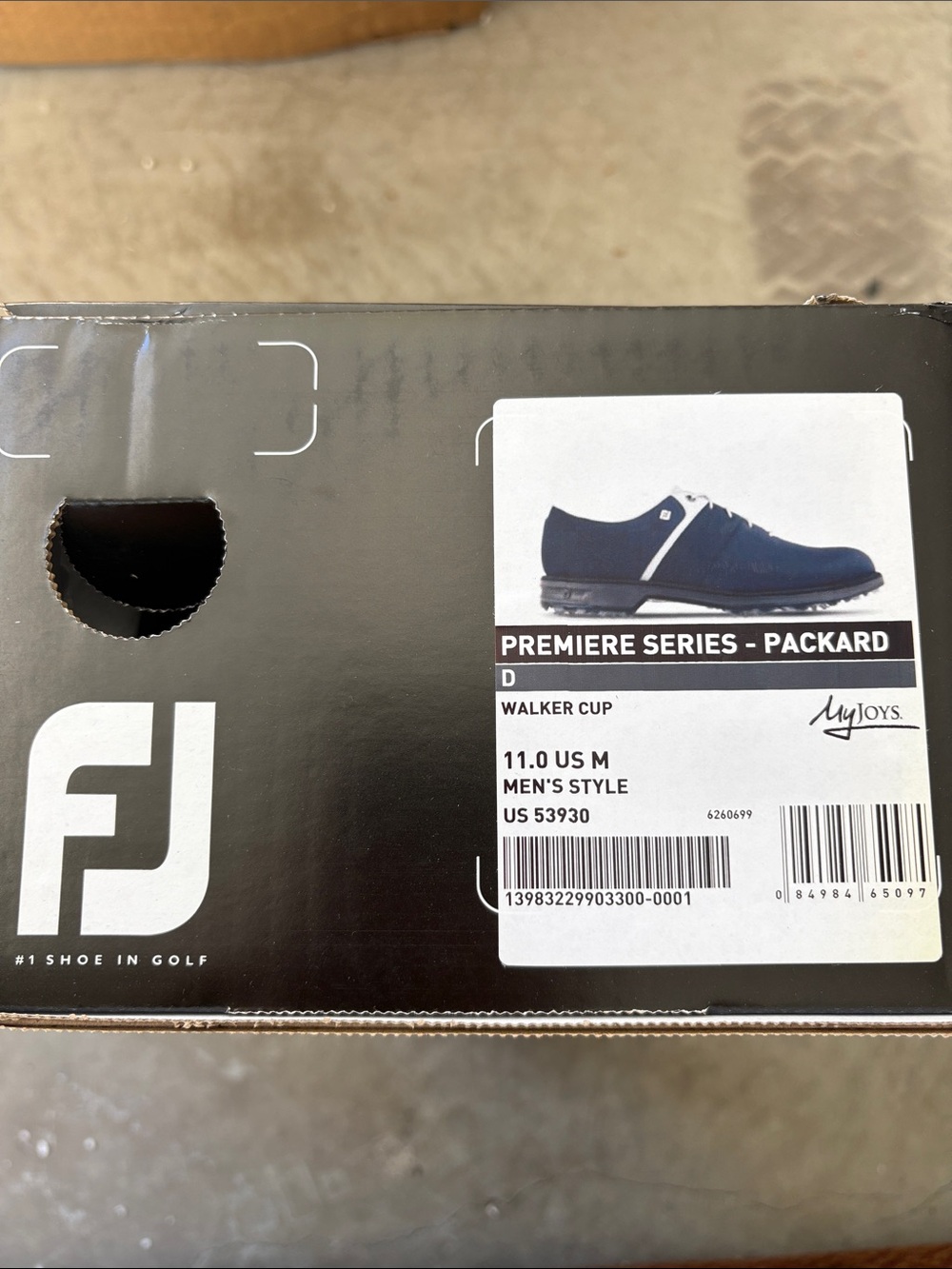 FootJoy Walker Cup Packard Golf Shoes - Navy Blue